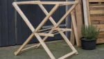 Wäscheständer aus Holzresten DIY nachhaltig